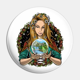 Hippie Nature Shaman Pin