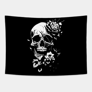 Skull roses Tapestry