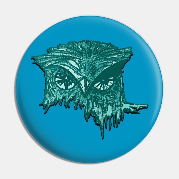 Blue Owl Pin by Psycho Delia