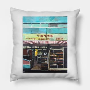 Tel Aviv, Retro Cake Shop Pillow