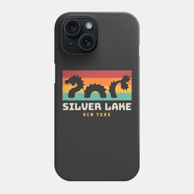 Silver Lake Sea Serpent Lake Monster Letchworth Phone Case by PodDesignShop