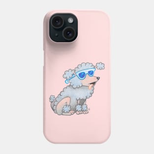 Cool Poodle - Cartoon Dog Wearing Sunglasses Phone Case