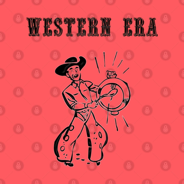 Western Era - Cowboy Calling Lunch by The Black Panther