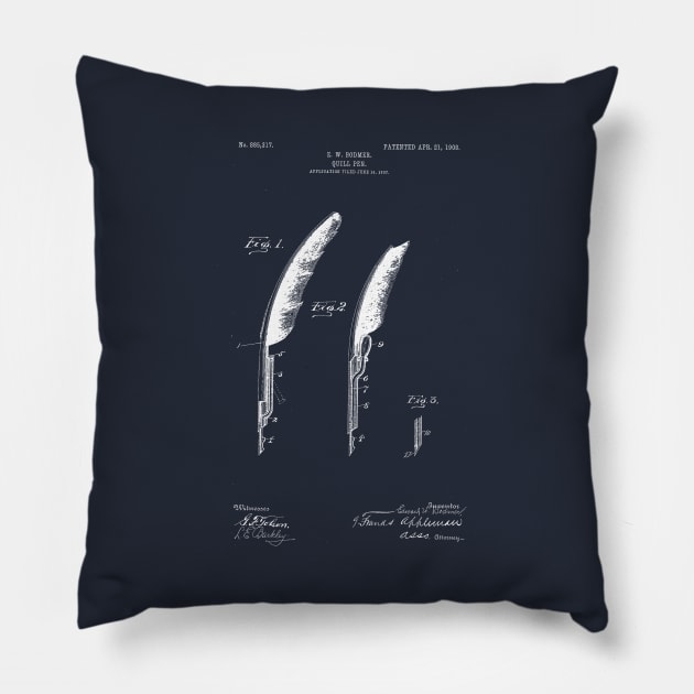 Pen 2 Pillow by blurryfromspace