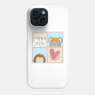 Friends: Cat, Mouse, Spike Phone Case