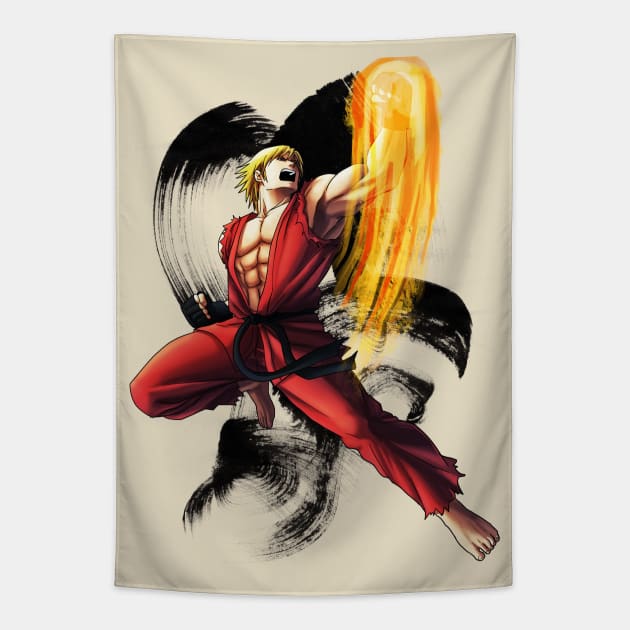 Ken Masters Tapestry by mcashe_art