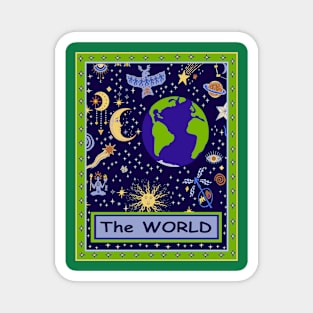 Tarot Card THE WORLD Magnet