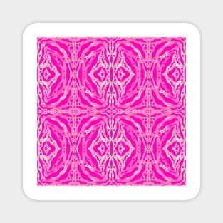 Pink tiger stripes Magnet