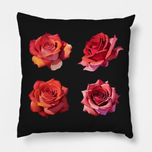 Watercolor roses Pillow