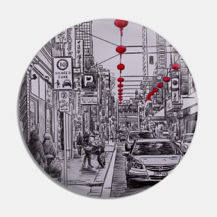 Missing Melbourne study (China town) Pin