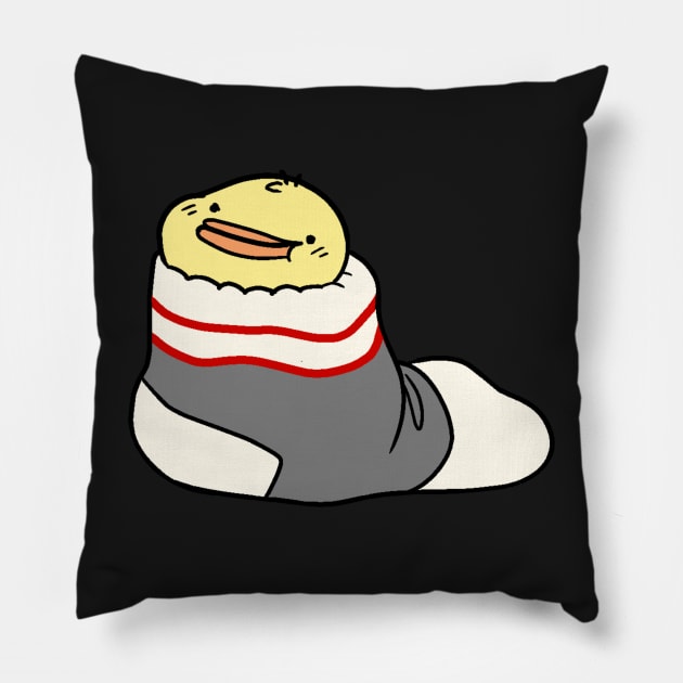 Sock Birdblob Pillow by Sabtastic