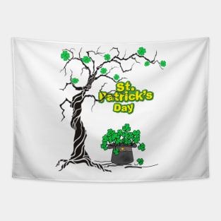 St patrick tree Tapestry