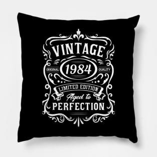 vintage 1984, 40th Birthday Pillow