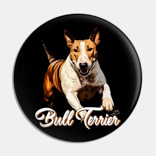 Bull Terrier Love Stylish Tee Celebrating the Charm of Bullies Pin