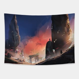 Zy in unknown lands Tapestry