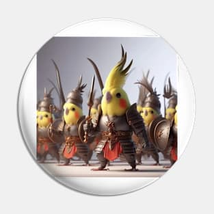 Cockatiel calopsitte warrior  guerrier Pin