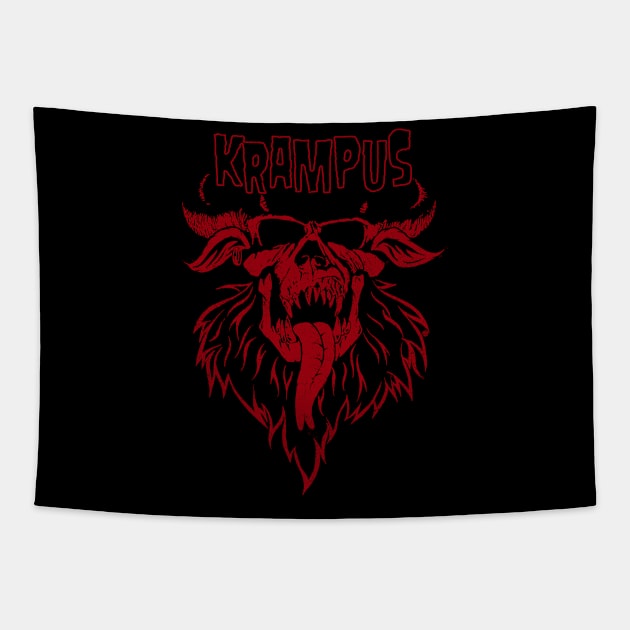 KRAMPUS Tapestry by Aries Custom Graphics