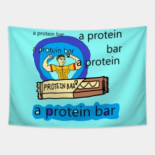 protein bar, protein bar vintage pattern Tapestry