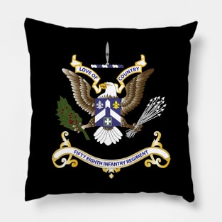 58th Infantry Regimental Colors wo Flag Pillow