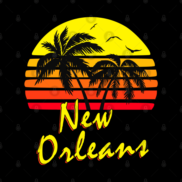 New Orleans Retro Sunset by Nerd_art