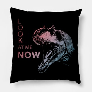 Allosaurus Roaring Dinosaur Vintage Pillow