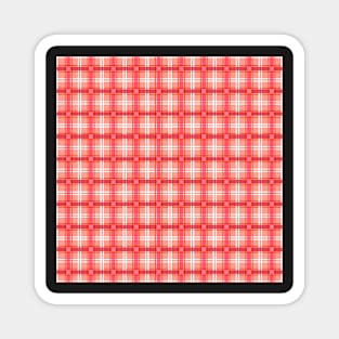 Traditional Japanese Vintage Complex Plaid Koushi Pattern in Red Pink Magnet