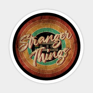 Stranger Things Vintage Circle Art Magnet