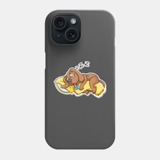 cute dog sleeping Phone Case