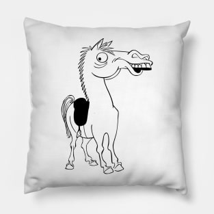 Horse Charicature Pillow