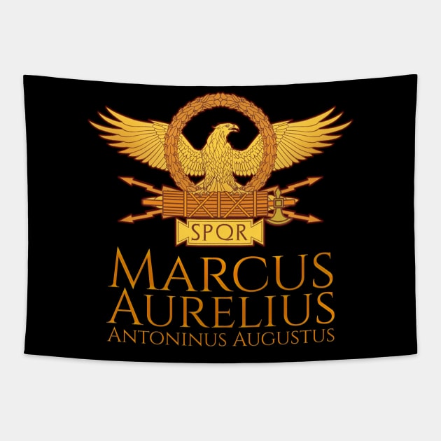 Marcus Aurelius Roman Emperor Tapestry by Styr Designs