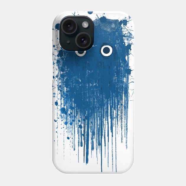 Blue Ghost - halloween owl Phone Case by bulografik