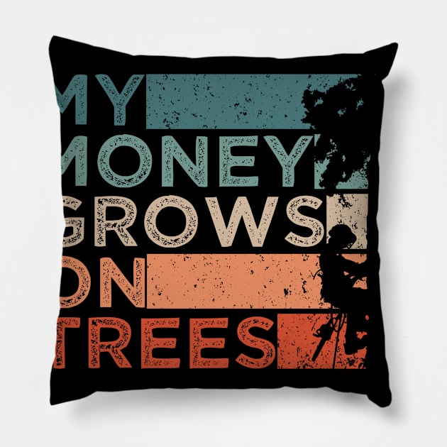 My Money Grows On Trees Pillow by TK Store