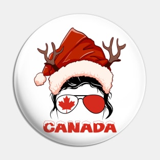 Canada girl, Canadian Christmas gift , Regalo Navidad Canada Pin