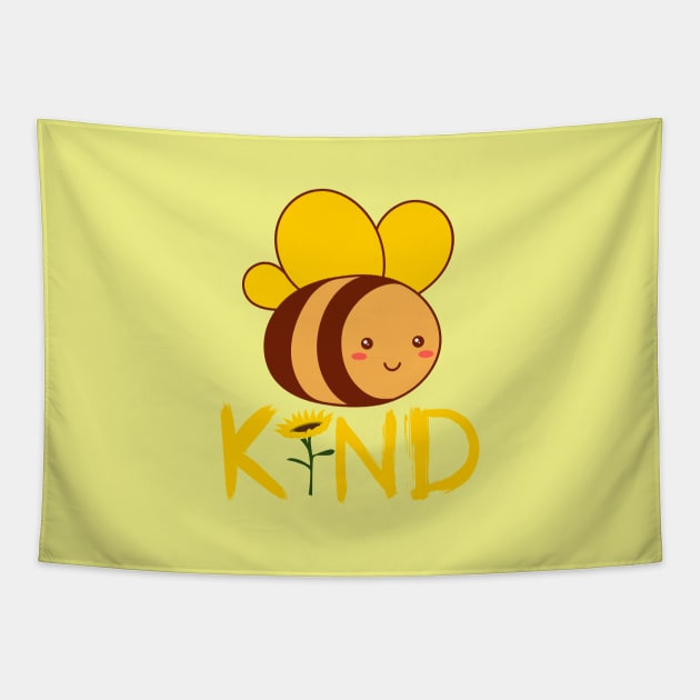 Bee kind Tapestry by WhaleSharkShop