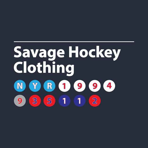 Savage Hockey NY Rangers 1994 Subway by ChristopherConley