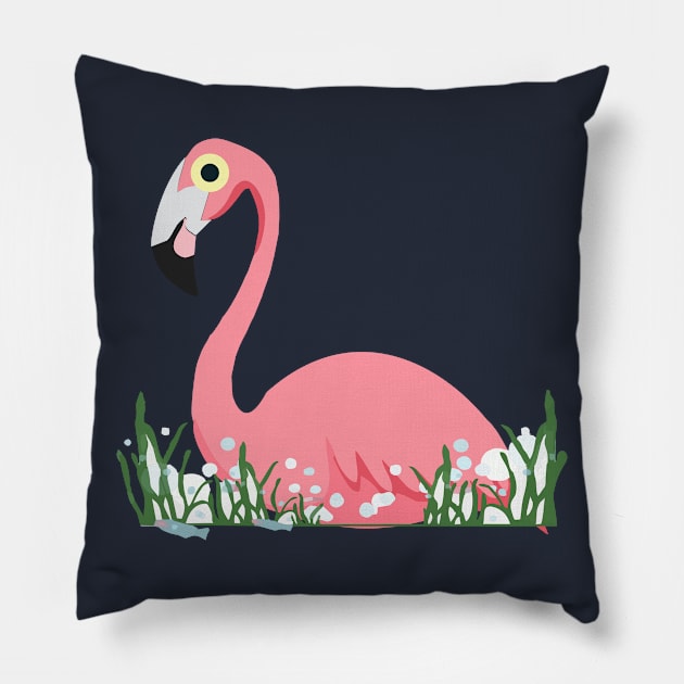 Flamingo Pillow by cusptees