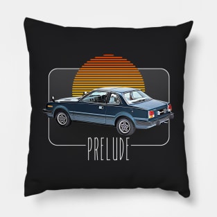 Honda Prelude  /// Retro Classic Car Lover Design Pillow