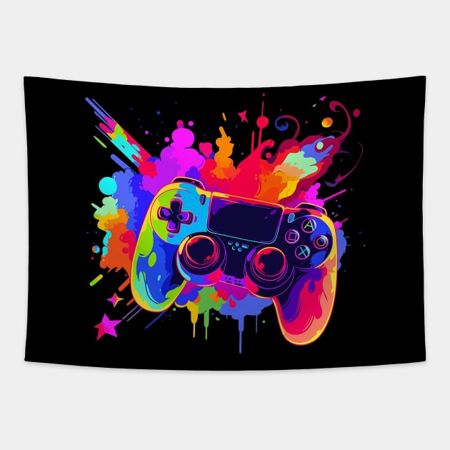 game controller Tapestry by weirdesigns