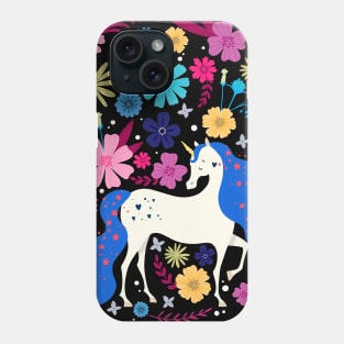 Retro Nature Unicorn Love Phone Case