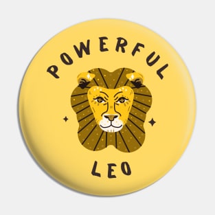 Powerful Leo Pin