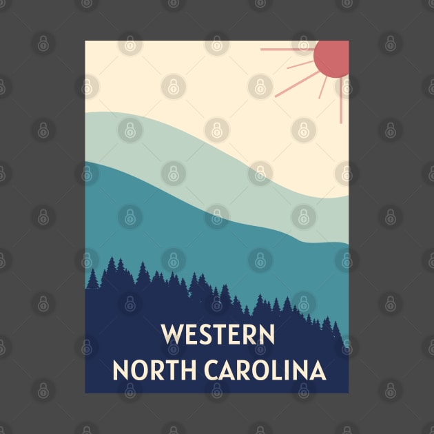 Western North Carolina Blue Ridge Mountains by nonbeenarydesigns