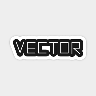 VECTOR Arcade Machine Text Magnet