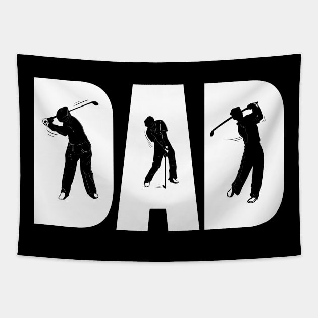 Golf Dad - Cool Fathers Day gift for golfing father Tapestry by Shirtbubble