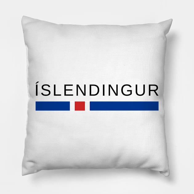 Islendingur Iceland Pillow by icelandtshirts