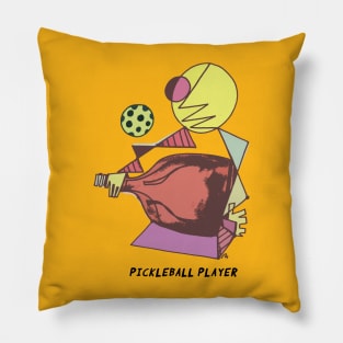 The Pickleball Player by Pollux (WITH TEXT) Pillow