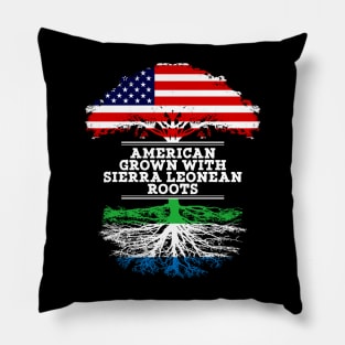 American Grown With Sierra Leonean Roots - Gift for Sierra Leonean From Sierra Leone Pillow