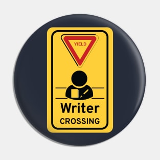 Writer Crossing Pin