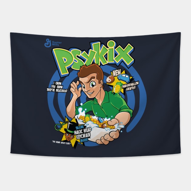 Psykix Cereal Tapestry by FOUREYEDESIGN