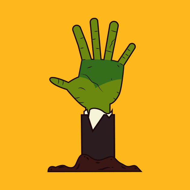 the zombie hand by HarlinDesign