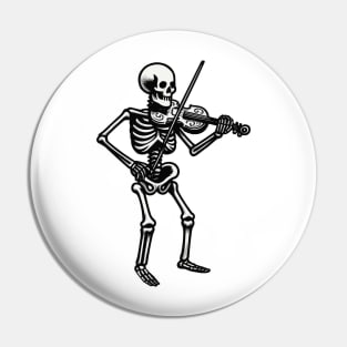 Skeleton With Violin Pin